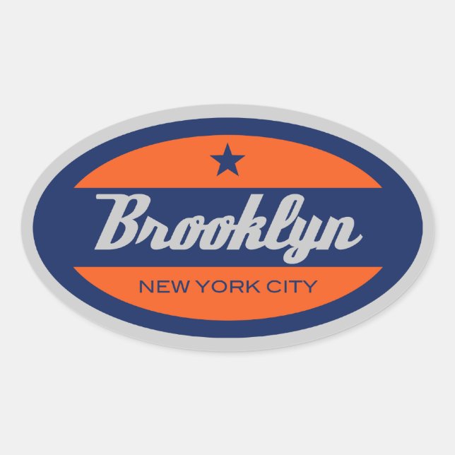 Sticker Ovale *Stickers Brooklyn (Devant)