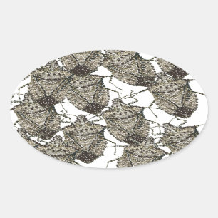 Sticker Ovale Stink Bugs éblouis