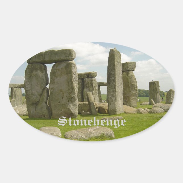 Sticker Ovale Stonehenge (Devant)