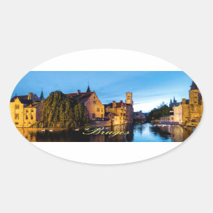 Sticker Ovale Stunning ! Médiane Bruges