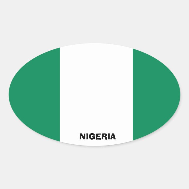 Sticker ovale style euro-nigérian (Devant)