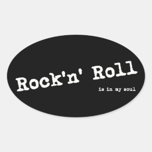 Sticker Ovale Style rock