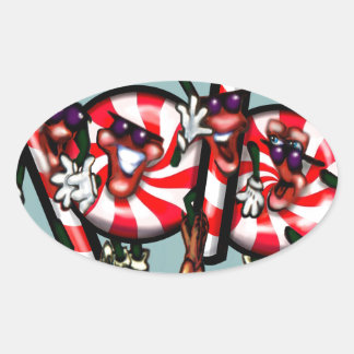 Sticker Ovale Sucre de canne Gang