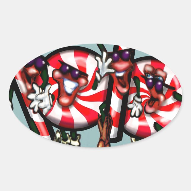 Sticker Ovale Sucre de canne Gang (Devant)