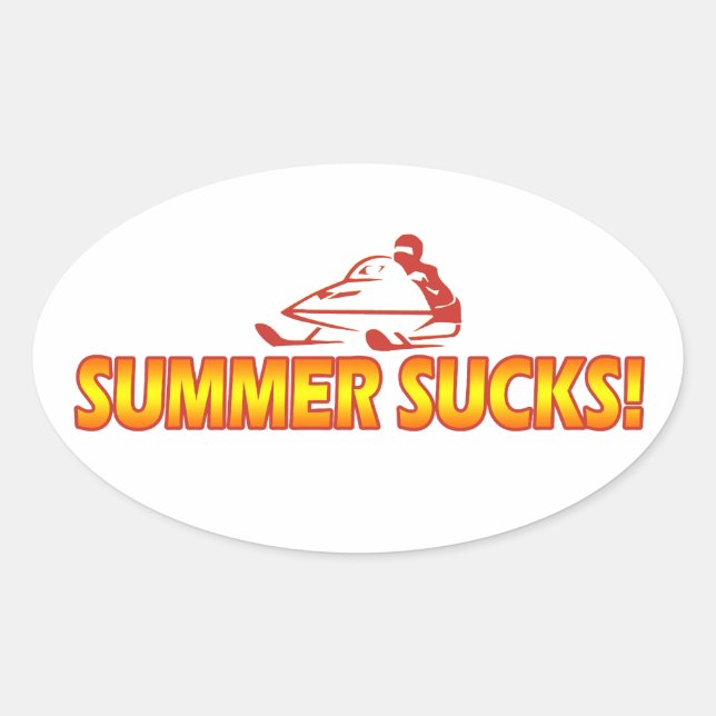 Sticker Ovale Sucs d'été (Devant)