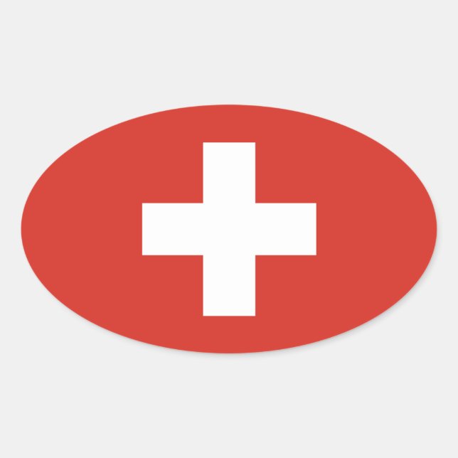 Sticker Ovale Suisse (Devant)