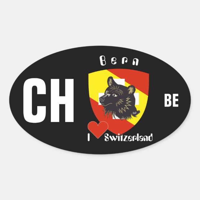 Sticker Ovale Suisse Svizzera Svizra Switzerland Kleber (Devant)