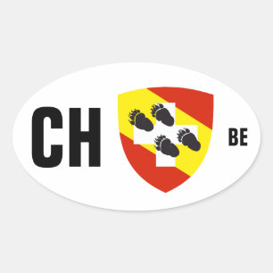 Sticker Ovale Suisse Svizzera Svizra Switzerland Kleber