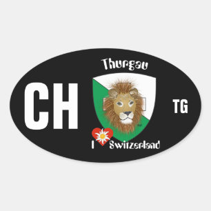 Sticker Ovale Suisse Svizzera Svizra Switzerland Kleber