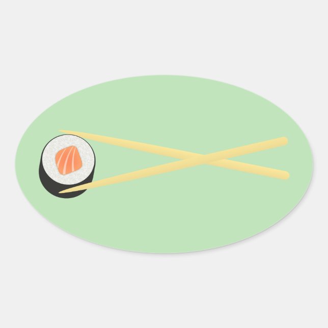 Sticker Ovale Sushi I parfait (Devant)