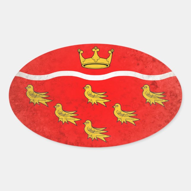 Sticker Ovale Sussex Est (Devant)