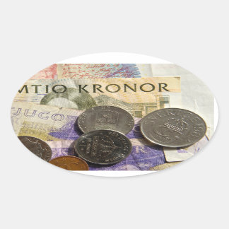 Sticker Ovale Swedish kroner
