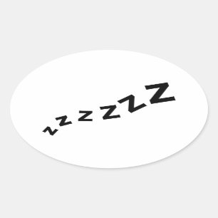 Sticker Ovale Szz de la Snore