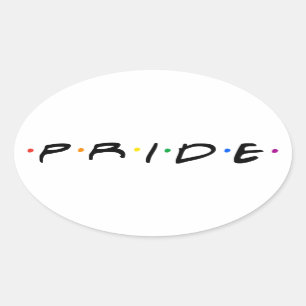 Sticker Ovale T-shirt 90's PRIDE