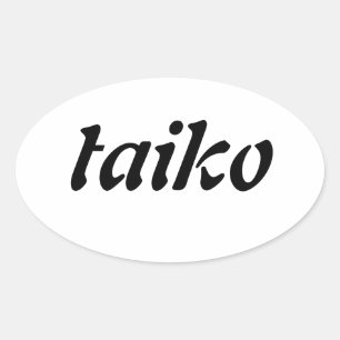 sticker ovale Taiko