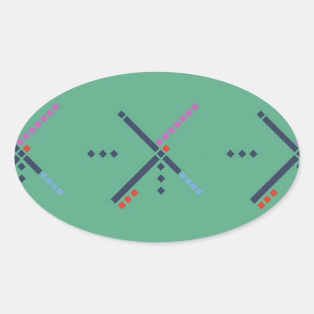 Sticker Ovale Tapis aéroport PDX (Devant)