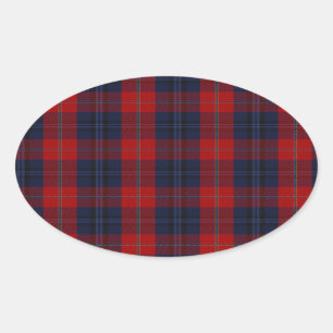Sticker Ovale Tartan de clan de McKnight