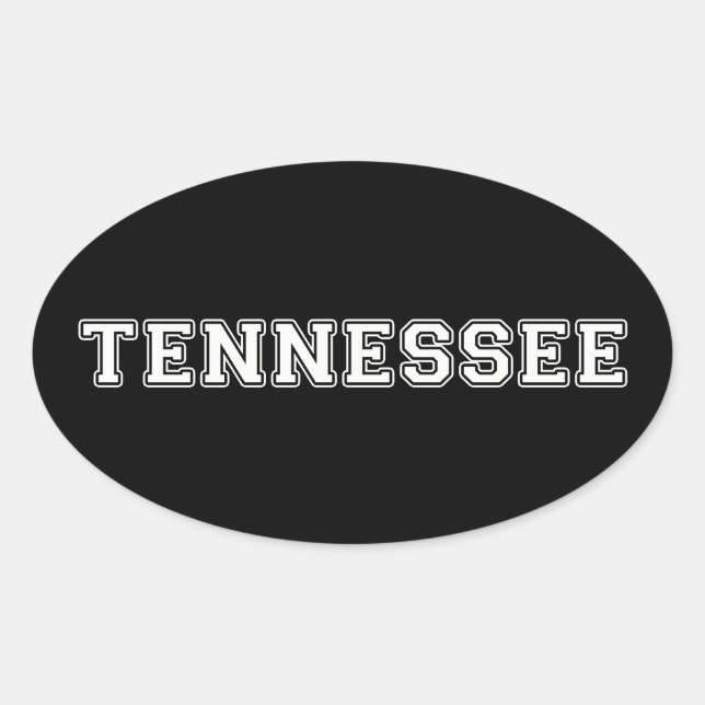 Sticker Ovale Tennessee (Devant)