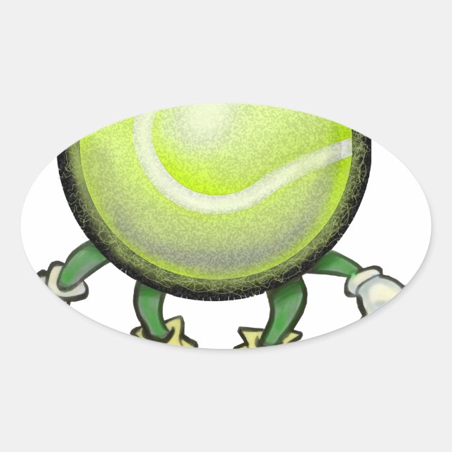Sticker Ovale Tennis (Devant)