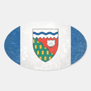 Sticker Ovale Territoires du Nord-Ouest