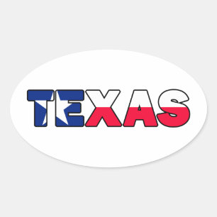 Sticker Ovale Texas