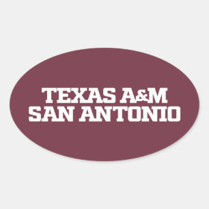 Sticker Ovale Texas A&M San Antonio