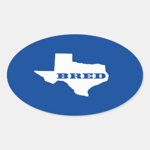 Sticker Ovale Texas Bred