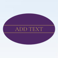Texte personnalisable élégant | Or et violet foncé