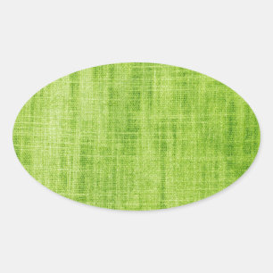 Sticker Ovale Texture de tissu vert