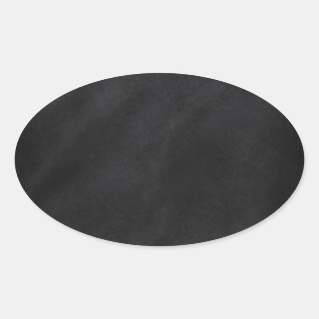 Sticker Ovale Texture du tableau noir rétro (Devant)