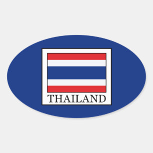 Sticker Ovale Thaïlande