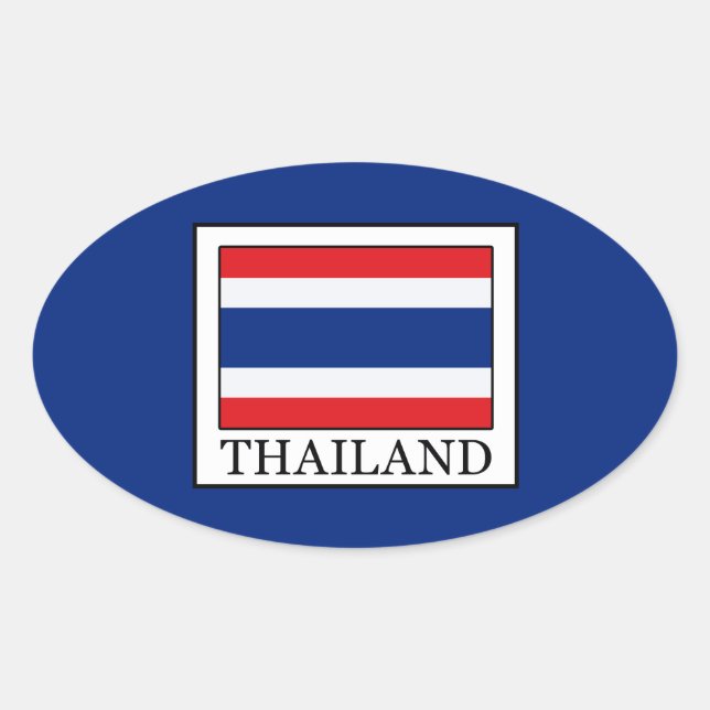 Sticker Ovale Thaïlande (Devant)