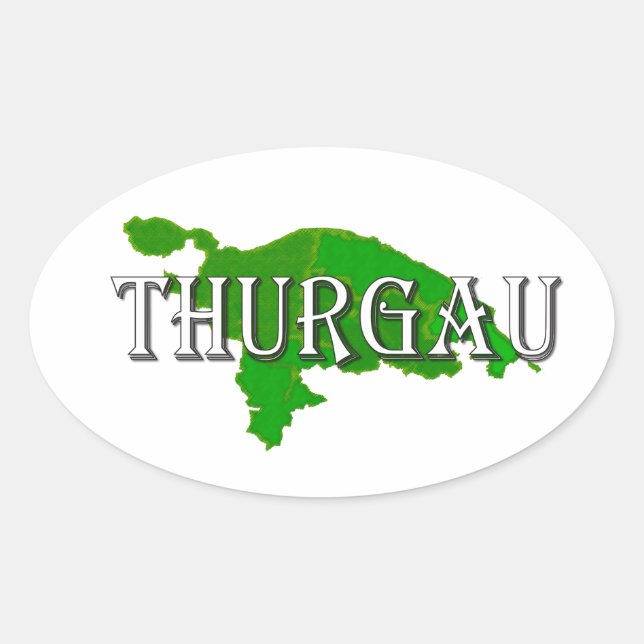 Sticker Ovale Thurgovia - Thurgau (Devant)
