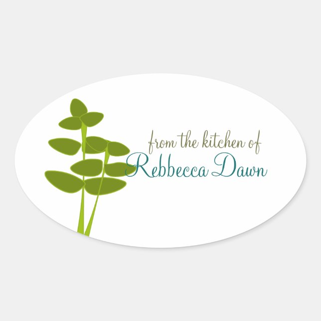 Sticker Ovale Thyme (Devant)