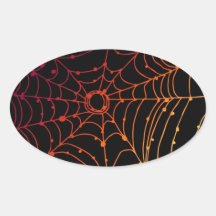 Toile d'araignée à gradient rouge