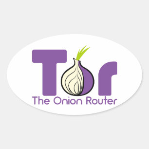 Sticker Ovale Tor - Routeur Onion