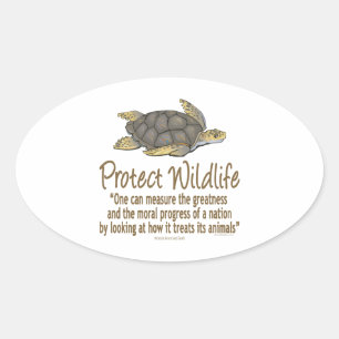 Sticker Ovale Tortues marines