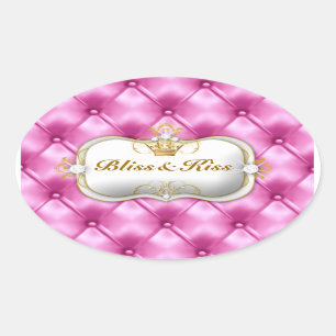 Sticker Ovale Touffe de rose de bonheur de 311 Ciao Bella