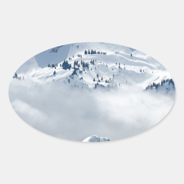 Sticker Ovale Toundra (Devant)