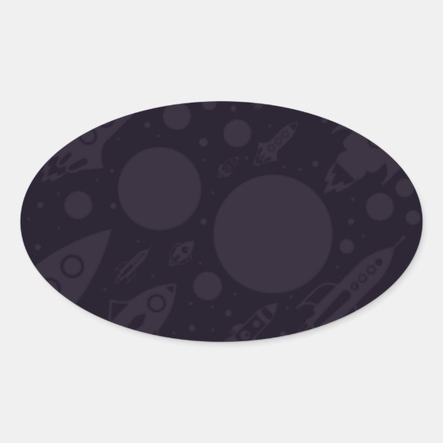 Sticker Ovale Tourner Vers Le Nouvel An (Devant)