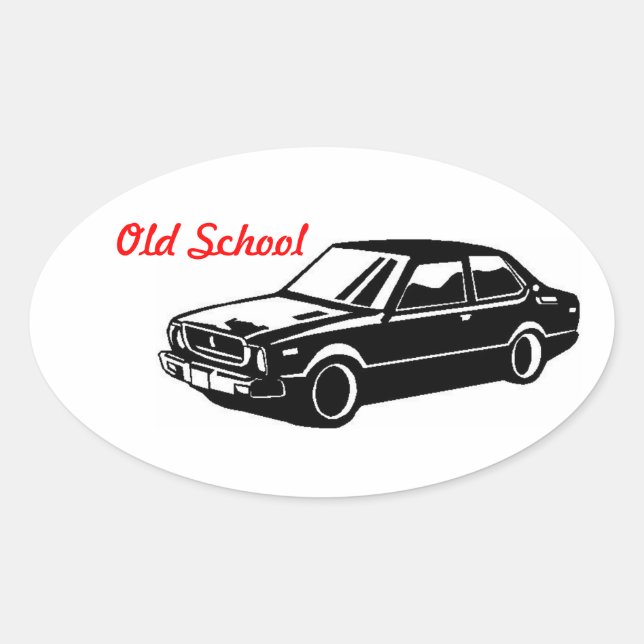 Sticker Ovale toyota corolla Te31 Old School (Devant)