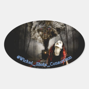 Sticker Ovale Train du patriote