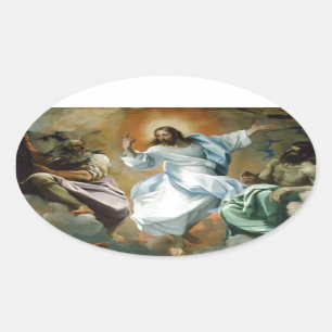 Sticker Ovale Transfiguration_by_Lodovico_Carracci.