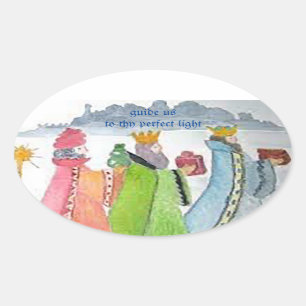 Sticker Ovale Trois rois