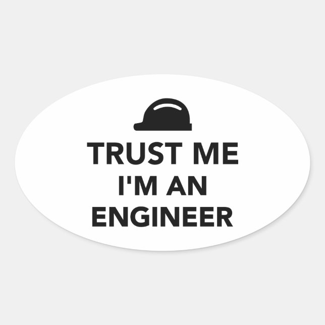Sticker Ovale Trust I'm (Devant)