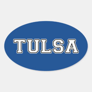 Sticker Ovale Tulsa Oklahoma