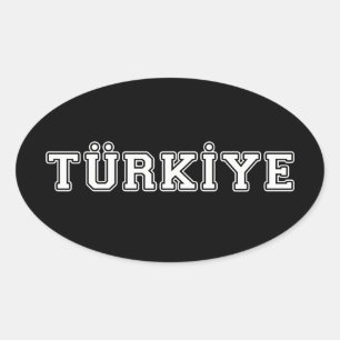 Sticker Ovale Türkiye