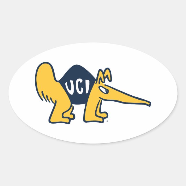 Sticker Ovale UC Irvine | Anteaters UCI (Devant)