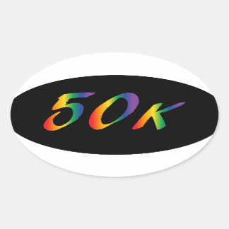 Sticker Ovale Ultra Marathon 50 000