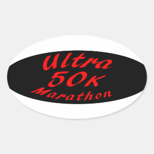 Sticker Ovale Ultra Marathon 50 000